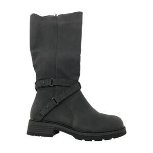 Easy Works Women's Austyn Zip Tall Shift Boots Black - Wide